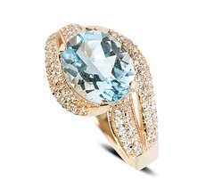 Кольцо с камнями