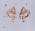 Серьги с камнями С874