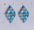 Серьги с камнями С868