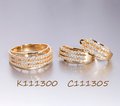 Кольцо с камнями к111300