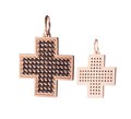Крестик с камнями Кр50041