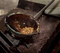 Как плавится золото