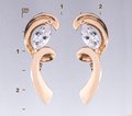 Серьги с камнями Сц-34