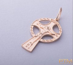 Золотой крестик "Кельтский крест"