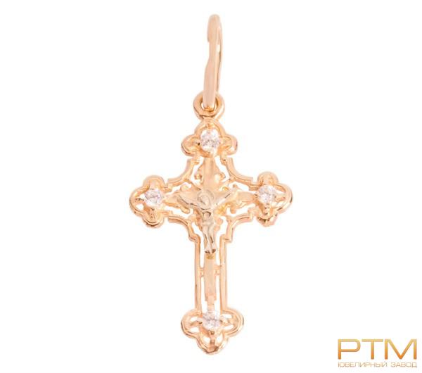 Крестик с камнями Кр400650