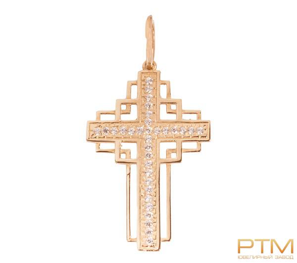 Крестик с камнями Кр50028