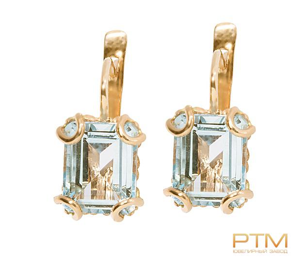 Серьги с камнями Сц-212