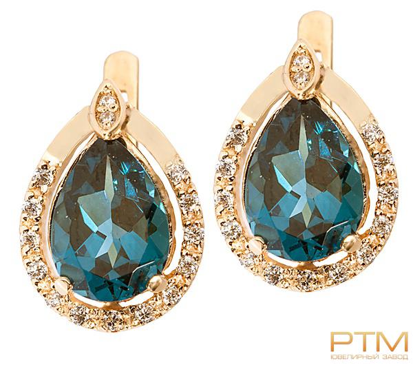 Серьги с камнями С310320