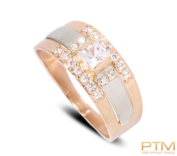 Кольцо с камнями К10200-ГЛС